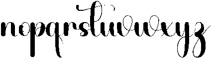 Yesterday Regular otf (400) Font LOWERCASE