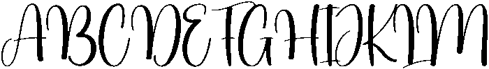 Yesterday Regular otf (400) Font UPPERCASE
