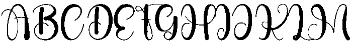 Yesterday Regular otf (400) Font UPPERCASE