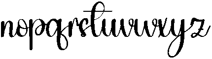 Yesterday Regular otf (400) Font LOWERCASE