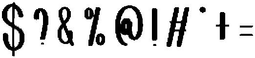 Yesterday Regular otf (400) Font OTHER CHARS