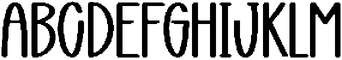 Yesterday Regular otf (400) Font UPPERCASE