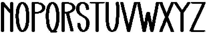 Yesterday Regular otf (400) Font UPPERCASE