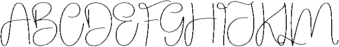 Yesterday Regular otf (400) Font UPPERCASE