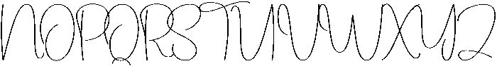 Yesterday Regular otf (400) Font UPPERCASE