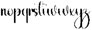 Yesterday Regular otf (400) Font LOWERCASE