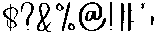Yesterday Regular otf (400) Font OTHER CHARS