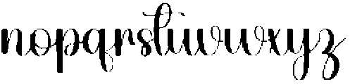 Yesterday Regular otf (400) Font LOWERCASE