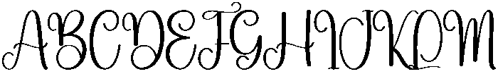 Yesterday Regular otf (400) Font UPPERCASE