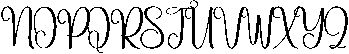 Yesterday Regular otf (400) Font UPPERCASE