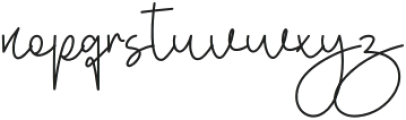 Yesterday Signature Regular otf (400) Font LOWERCASE