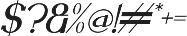 Yewhurst Italic otf (400) Font OTHER CHARS