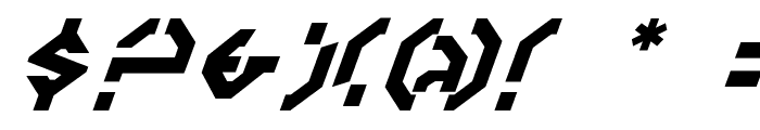 Year 3000 Italic Font OTHER CHARS