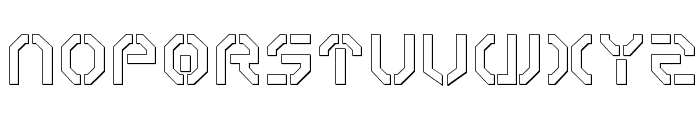 Year 3000 Outline Font UPPERCASE