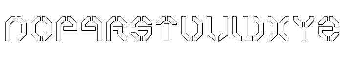 Year 3000 Outline Font LOWERCASE