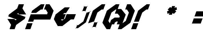 Year 3000Bold Italic Font OTHER CHARS