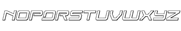 Year One 3D Italic Font UPPERCASE