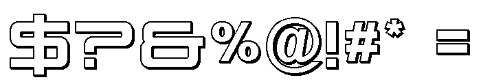 Year One 3D Font OTHER CHARS