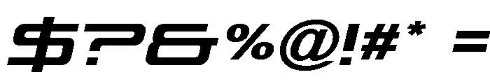 Year One Expanded Italic Font OTHER CHARS
