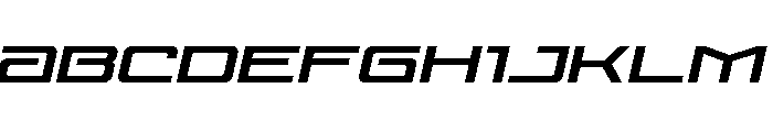 Year One Expanded Italic Font UPPERCASE