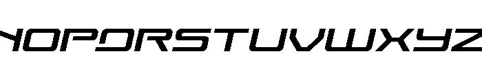 Year One Expanded Italic Font UPPERCASE