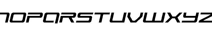 Year One Expanded Italic Font LOWERCASE
