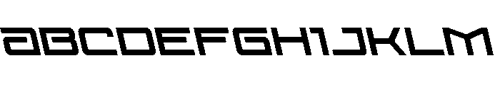 Year One Leftalic Font UPPERCASE