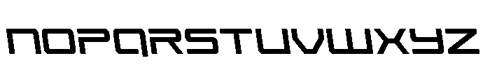 Year One Semi-Leftalic Font LOWERCASE