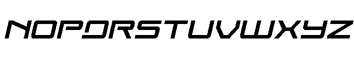 Year One Spaced Italic Font UPPERCASE