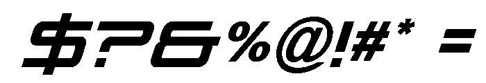 Year One Super-Italic Font OTHER CHARS