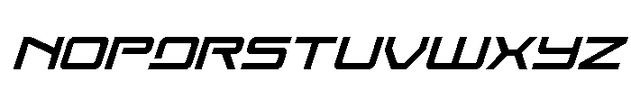 Year One Super-Italic Font UPPERCASE