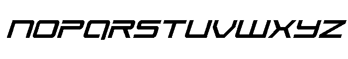 Year One Super-Italic Font LOWERCASE