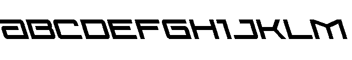 Year One Super-Leftalic Font UPPERCASE