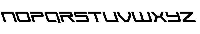 Year One Super-Leftalic Font LOWERCASE