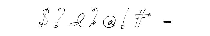 Yellova Signature Font OTHER CHARS