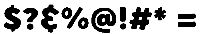 Yellow Banana Font OTHER CHARS