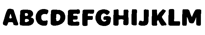 Yellow Banana Font UPPERCASE