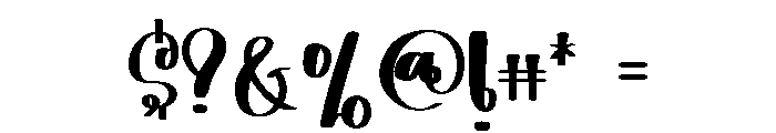 Yellow Mango Font OTHER CHARS