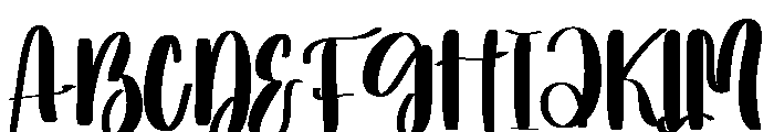 Yellow Mango Font UPPERCASE
