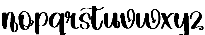 Yellow Mango Font LOWERCASE