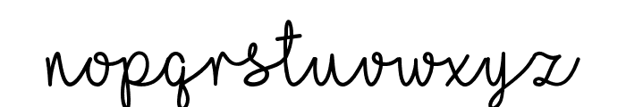 YellowButterflies Font LOWERCASE