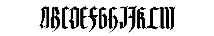 Yerninde Font UPPERCASE