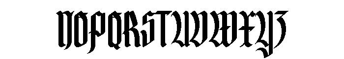Yerninde Font UPPERCASE