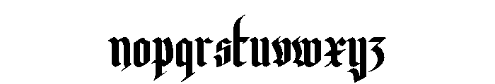 Yerninde Font LOWERCASE