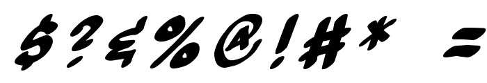 Yew Basturd Italic Font OTHER CHARS