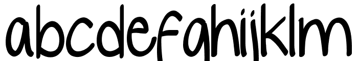yelly Font LOWERCASE