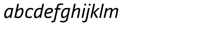 Yefimov Sans Italic Font LOWERCASE