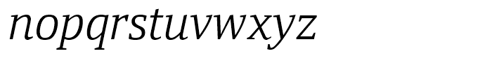 Yefimov Serif Light Italic Font LOWERCASE