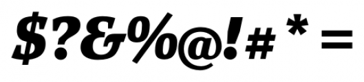 Yefimov Serif Black Italic Font OTHER CHARS