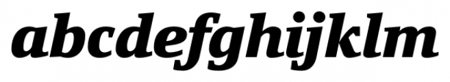 Yefimov Serif Black Italic Font LOWERCASE